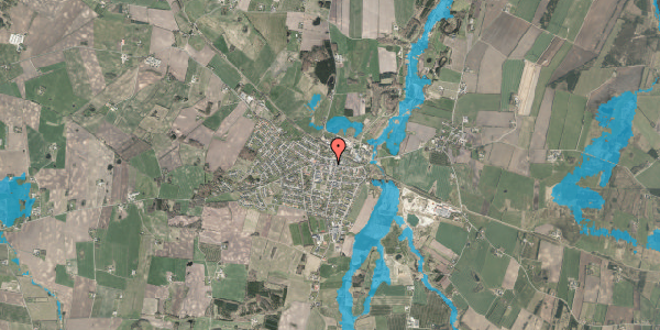Oversvømmelsesrisiko fra vandløb på Vestergade 4, 7850 Stoholm Jyll