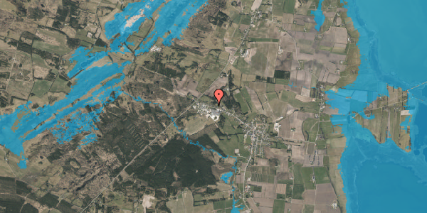 Oversvømmelsesrisiko fra vandløb på Vestergade 62, 7741 Frøstrup