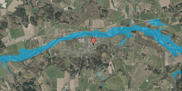 Oversvømmelsesrisiko fra vandløb på Daugbjergvej 4, 8860 Ulstrup