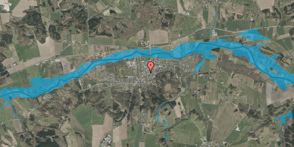Oversvømmelsesrisiko fra vandløb på Daugbjergvej 6, 8860 Ulstrup