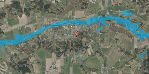 Oversvømmelsesrisiko fra vandløb på Daugbjergvej 19, 8860 Ulstrup
