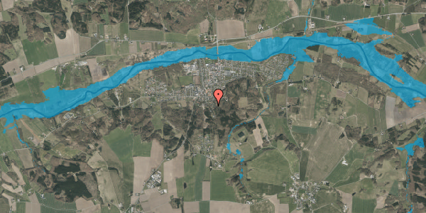 Oversvømmelsesrisiko fra vandløb på Daugbjergvej 33, 8860 Ulstrup