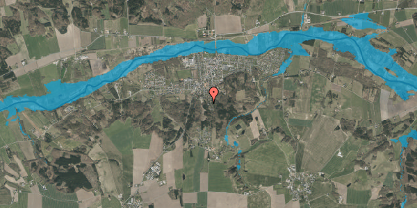 Oversvømmelsesrisiko fra vandløb på Daugbjergvej 40, 8860 Ulstrup