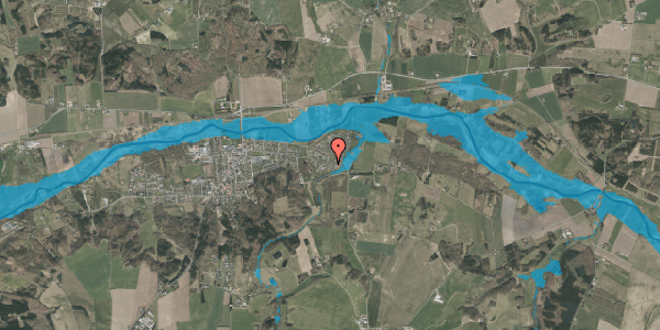 Oversvømmelsesrisiko fra vandløb på Sofienlundparken 67, 8860 Ulstrup