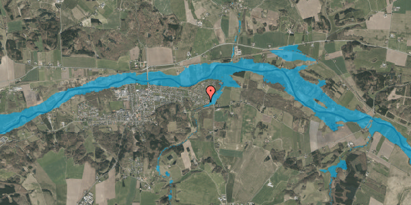 Oversvømmelsesrisiko fra vandløb på Sofienlundparken 77, 8860 Ulstrup