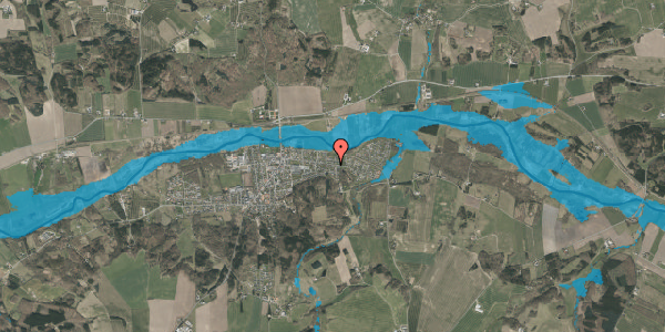 Oversvømmelsesrisiko fra vandløb på Østergade 46, 8860 Ulstrup