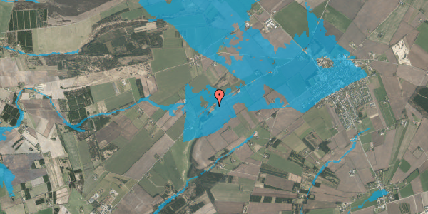 Oversvømmelsesrisiko fra vandløb på Viborgvej 86, 7470 Karup J