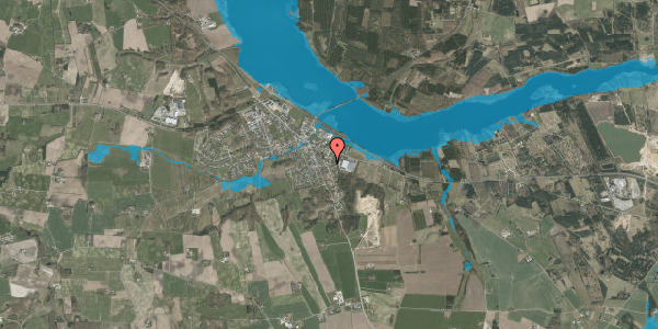 Oversvømmelsesrisiko fra vandløb på Gråsig 11, 8643 Ans By
