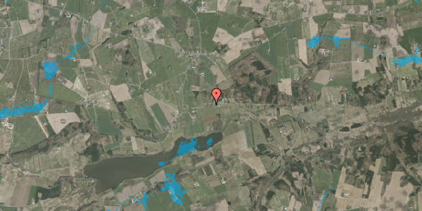 Oversvømmelsesrisiko fra vandløb på Tingskrivervej 38, 8620 Kjellerup