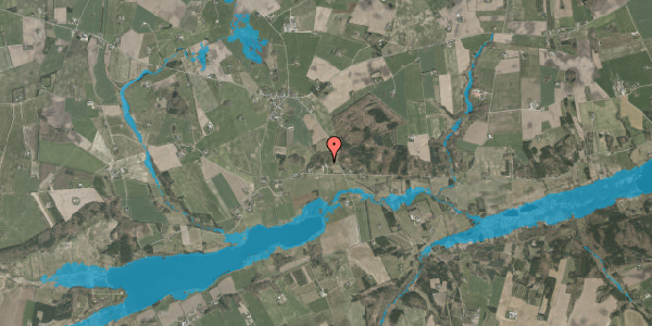 Oversvømmelsesrisiko fra vandløb på Tingskrivervej 39, 8620 Kjellerup