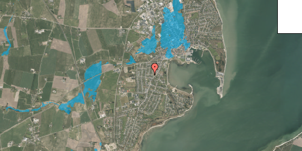 Oversvømmelsesrisiko fra vandløb på Rylevej 1, 7900 Nykøbing M