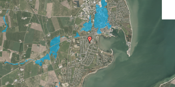Oversvømmelsesrisiko fra vandløb på Rylevej 7, 7900 Nykøbing M