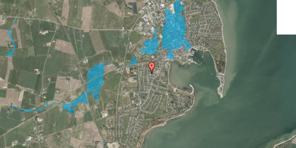 Oversvømmelsesrisiko fra vandløb på Rylevej 12, 7900 Nykøbing M