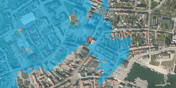 Oversvømmelsesrisiko fra vandløb på Raadhustorvet 6C, 1. 4, 7900 Nykøbing M