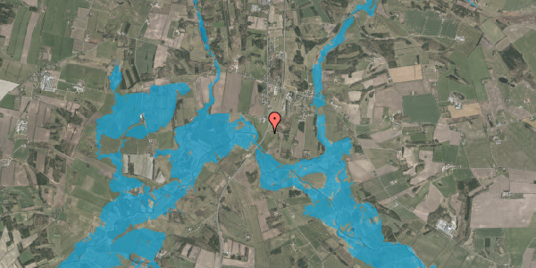 Oversvømmelsesrisiko fra vandløb på Hovedvejen 2, 9632 Møldrup