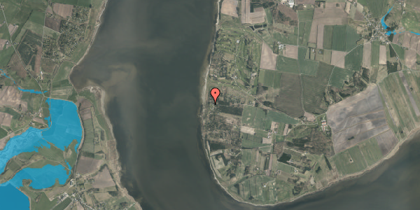 Oversvømmelsesrisiko fra vandløb på Lynderupvej 121, 8832 Skals