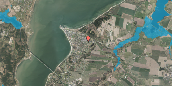 Oversvømmelsesrisiko fra vandløb på Pilevej 54, 7870 Roslev