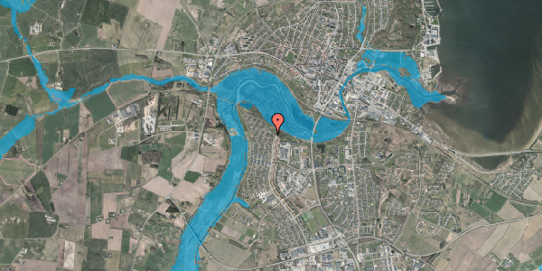 Oversvømmelsesrisiko fra vandløb på Ahornvænget 3, 7800 Skive