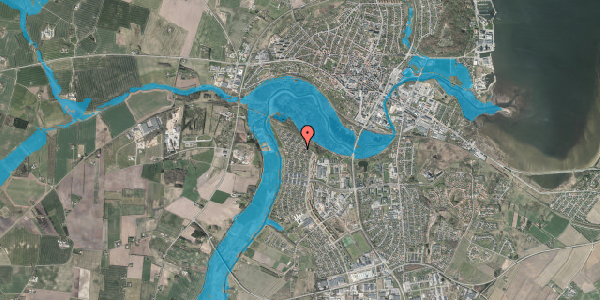 Oversvømmelsesrisiko fra vandløb på Ahornvænget 23, 7800 Skive