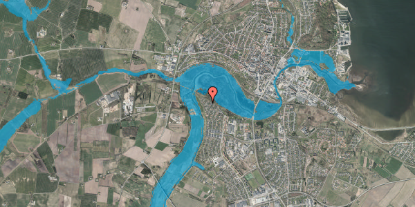 Oversvømmelsesrisiko fra vandløb på Ahornvænget 62, 7800 Skive
