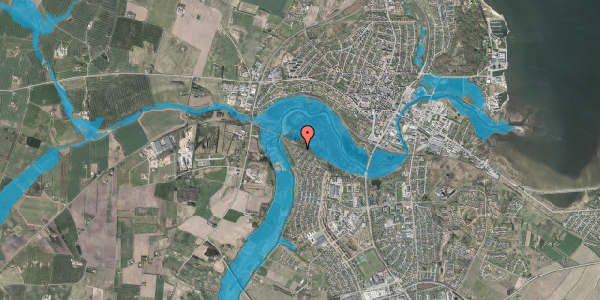 Oversvømmelsesrisiko fra vandløb på Ahornvænget 68, 7800 Skive