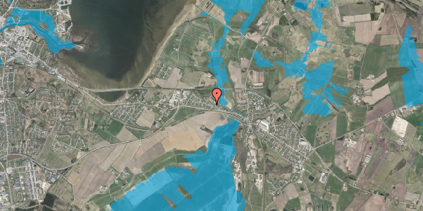 Oversvømmelsesrisiko fra vandløb på Bakkevej 10, 7840 Højslev