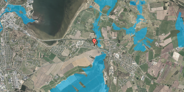 Oversvømmelsesrisiko fra vandløb på Bakkevej 16, 7840 Højslev