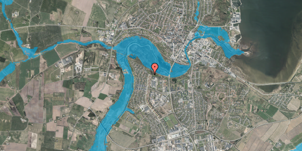 Oversvømmelsesrisiko fra vandløb på Dalgas Alle 1, 1. th, 7800 Skive