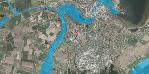 Oversvømmelsesrisiko fra vandløb på Dalgas Alle 51A, 2. 3, 7800 Skive