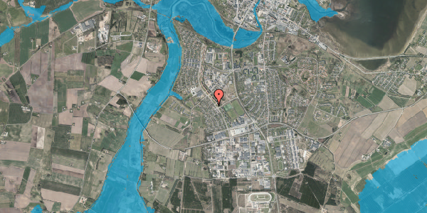 Oversvømmelsesrisiko fra vandløb på Lindevænget 2, 7800 Skive