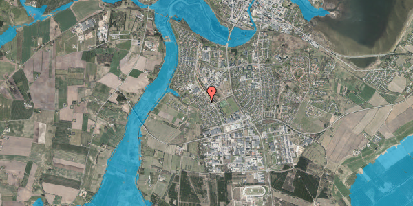 Oversvømmelsesrisiko fra vandløb på Lindevænget 14, 7800 Skive