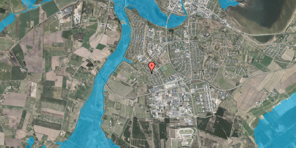 Oversvømmelsesrisiko fra vandløb på Lindevænget 17, 7800 Skive