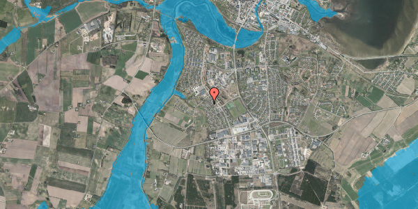 Oversvømmelsesrisiko fra vandløb på Lindevænget 24, 7800 Skive
