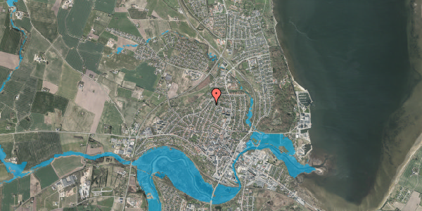 Oversvømmelsesrisiko fra vandløb på Ringparken 10B, 1. th, 7800 Skive