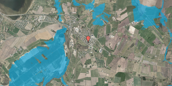 Oversvømmelsesrisiko fra vandløb på Skovvej 32, 7840 Højslev