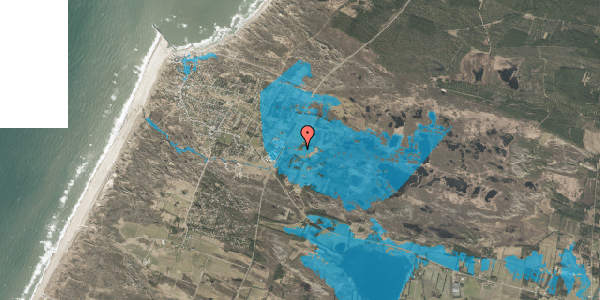 Oversvømmelsesrisiko fra vandløb på Kystvejen 29, 7700 Thisted