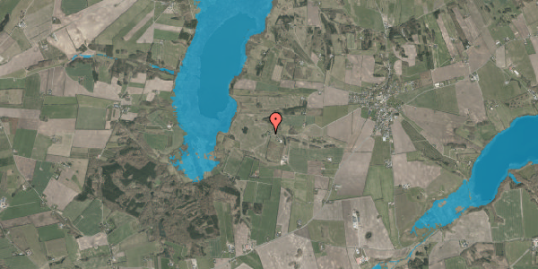 Oversvømmelsesrisiko fra vandløb på Haugårdsvej 44, 8830 Tjele