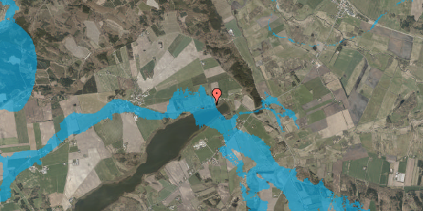 Oversvømmelsesrisiko fra vandløb på Lindum Søvej 18, 8830 Tjele