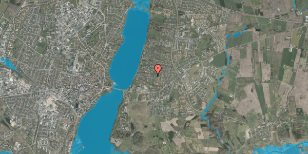 Oversvømmelsesrisiko fra vandløb på Amtmandshøjen 3, 8800 Viborg