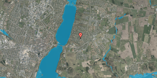 Oversvømmelsesrisiko fra vandløb på Amtmandshøjen 5, 8800 Viborg