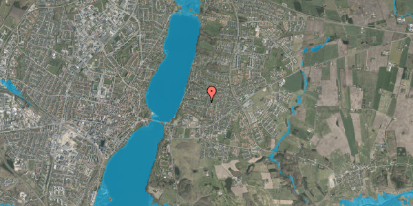 Oversvømmelsesrisiko fra vandløb på Amtmandshøjen 7, 8800 Viborg