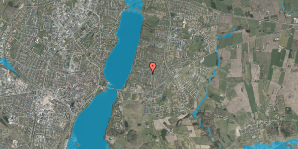 Oversvømmelsesrisiko fra vandløb på Amtmandshøjen 10, 8800 Viborg