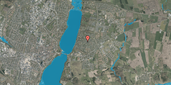 Oversvømmelsesrisiko fra vandløb på Amtmandshøjen 23, 8800 Viborg