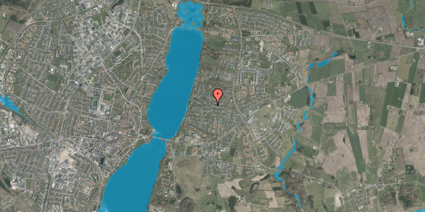 Oversvømmelsesrisiko fra vandløb på Amtmandshøjen 29, 8800 Viborg