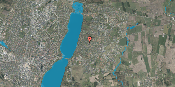 Oversvømmelsesrisiko fra vandløb på Amtmandshøjen 33, 8800 Viborg