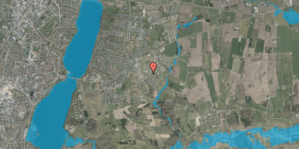 Oversvømmelsesrisiko fra vandløb på Asmild Dal 14, 8800 Viborg
