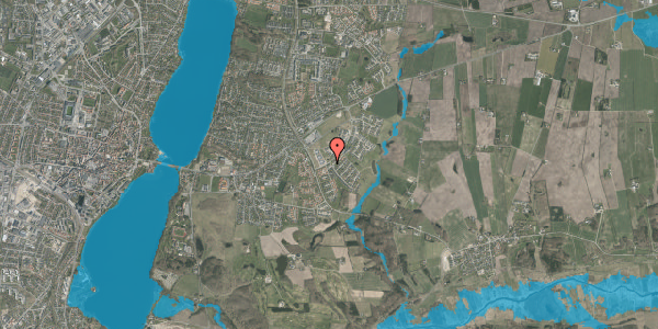 Oversvømmelsesrisiko fra vandløb på Asmild Hegn 3B, 8800 Viborg