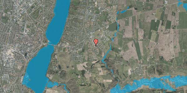Oversvømmelsesrisiko fra vandløb på Asmild Hegn 8B, 8800 Viborg