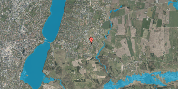 Oversvømmelsesrisiko fra vandløb på Asmild Hegn 14A, 8800 Viborg