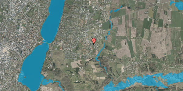 Oversvømmelsesrisiko fra vandløb på Asmild Hegn 25, 8800 Viborg